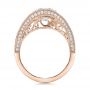 18k Rose Gold 18k Rose Gold Custom Diamond Engagement Ring - Front View -  100551 - Thumbnail