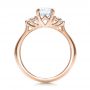 18k Rose Gold 18k Rose Gold Custom Diamond Engagement Ring - Front View -  100810 - Thumbnail