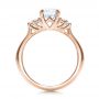 18k Rose Gold 18k Rose Gold Custom Diamond Engagement Ring - Front View -  100810 - Thumbnail