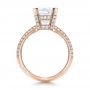 18k Rose Gold 18k Rose Gold Custom Diamond Engagement Ring - Front View -  100839 - Thumbnail