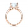14k Rose Gold 14k Rose Gold Custom Diamond Engagement Ring - Front View -  100872 - Thumbnail