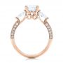 14k Rose Gold 14k Rose Gold Custom Diamond Engagement Ring - Front View -  101230 - Thumbnail