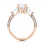 18k Rose Gold 18k Rose Gold Custom Diamond Engagement Ring - Front View -  101230 - Thumbnail