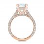 14k Rose Gold 14k Rose Gold Custom Diamond Engagement Ring - Front View -  101994 - Thumbnail