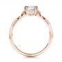 18k Rose Gold 18k Rose Gold Custom Diamond Engagement Ring - Front View -  102024 - Thumbnail