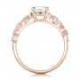 18k Rose Gold 18k Rose Gold Custom Diamond Engagement Ring - Front View -  102092 - Thumbnail