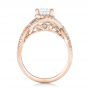18k Rose Gold 18k Rose Gold Custom Diamond Engagement Ring - Front View -  102148 - Thumbnail