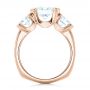 18k Rose Gold 18k Rose Gold Custom Diamond Engagement Ring - Front View -  102296 - Thumbnail