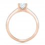 18k Rose Gold 18k Rose Gold Custom Diamond Engagement Ring - Front View -  102325 - Thumbnail