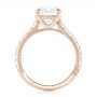 14k Rose Gold 14k Rose Gold Custom Diamond Engagement Ring - Front View -  102402 - Thumbnail