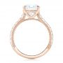14k Rose Gold 14k Rose Gold Custom Diamond Engagement Ring - Front View -  102402 - Thumbnail