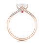 14k Rose Gold 14k Rose Gold Custom Diamond Engagement Ring - Front View -  102405 - Thumbnail