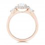 18k Rose Gold 18k Rose Gold Custom Diamond Engagement Ring - Front View -  102415 - Thumbnail