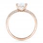 14k Rose Gold 14k Rose Gold Custom Diamond Engagement Ring - Front View -  102463 - Thumbnail