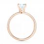 14k Rose Gold 14k Rose Gold Custom Diamond Engagement Ring - Front View -  102586 - Thumbnail