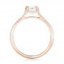 18k Rose Gold 18k Rose Gold Custom Diamond Engagement Ring - Front View -  102604 - Thumbnail