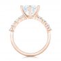 14k Rose Gold 14k Rose Gold Custom Diamond Engagement Ring - Front View -  102614 - Thumbnail