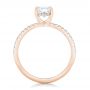 18k Rose Gold 18k Rose Gold Custom Diamond Engagement Ring - Front View -  102856 - Thumbnail