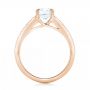 18k Rose Gold 18k Rose Gold Custom Diamond Engagement Ring - Front View -  102886 - Thumbnail