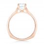 18k Rose Gold 18k Rose Gold Custom Diamond Engagement Ring - Front View -  102904 - Thumbnail