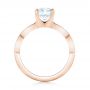 18k Rose Gold 18k Rose Gold Custom Diamond Engagement Ring - Front View -  102905 - Thumbnail