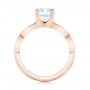18k Rose Gold 18k Rose Gold Custom Diamond Engagement Ring - Front View -  102905 - Thumbnail