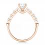 14k Rose Gold 14k Rose Gold Custom Diamond Engagement Ring - Front View -  102955 - Thumbnail
