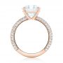 18k Rose Gold 18k Rose Gold Custom Diamond Engagement Ring - Front View -  102971 - Thumbnail