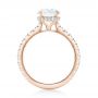 14k Rose Gold 14k Rose Gold Custom Diamond Engagement Ring - Front View -  102995 - Thumbnail