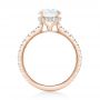18k Rose Gold 18k Rose Gold Custom Diamond Engagement Ring - Front View -  102995 - Thumbnail