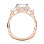18k Rose Gold 18k Rose Gold Custom Diamond Engagement Ring - Front View -  103017 - Thumbnail