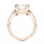 14k Rose Gold 14k Rose Gold Custom Diamond Engagement Ring - Front View -  103042 - Thumbnail