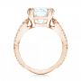 14k Rose Gold 14k Rose Gold Custom Diamond Engagement Ring - Front View -  103042 - Thumbnail