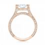 14k Rose Gold 14k Rose Gold Custom Diamond Engagement Ring - Front View -  103053 - Thumbnail