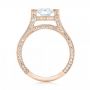 14k Rose Gold 14k Rose Gold Custom Diamond Engagement Ring - Front View -  103053 - Thumbnail