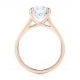 18k Rose Gold 18k Rose Gold Custom Diamond Engagement Ring - Front View -  103150 - Thumbnail