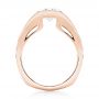 18k Rose Gold 18k Rose Gold Custom Diamond Engagement Ring - Front View -  103165 - Thumbnail