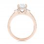14k Rose Gold 14k Rose Gold Custom Diamond Engagement Ring - Front View -  103219 - Thumbnail