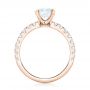 14k Rose Gold 14k Rose Gold Custom Diamond Engagement Ring - Front View -  103235 - Thumbnail