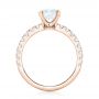 14k Rose Gold 14k Rose Gold Custom Diamond Engagement Ring - Front View -  103235 - Thumbnail
