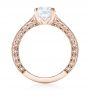 14k Rose Gold 14k Rose Gold Custom Diamond Engagement Ring - Front View -  103303 - Thumbnail