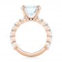 18k Rose Gold 18k Rose Gold Custom Diamond Engagement Ring - Front View -  103336 - Thumbnail