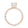 18k Rose Gold 18k Rose Gold Custom Diamond Engagement Ring - Front View -  103355 - Thumbnail