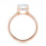 18k Rose Gold 18k Rose Gold Custom Diamond Engagement Ring - Front View -  103369 - Thumbnail