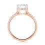 14k Rose Gold 14k Rose Gold Custom Diamond Engagement Ring - Front View -  103369 - Thumbnail