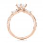 18k Rose Gold 18k Rose Gold Custom Diamond Engagement Ring - Front View -  103418 - Thumbnail