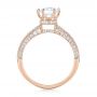 14k Rose Gold 14k Rose Gold Custom Diamond Engagement Ring - Front View -  103428 - Thumbnail