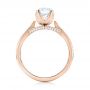 14k Rose Gold 14k Rose Gold Custom Diamond Engagement Ring - Front View -  103464 - Thumbnail