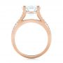 18k Rose Gold 18k Rose Gold Custom Diamond Engagement Ring - Front View -  103487 - Thumbnail