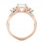 18k Rose Gold 18k Rose Gold Custom Diamond Engagement Ring - Front View -  103519 - Thumbnail